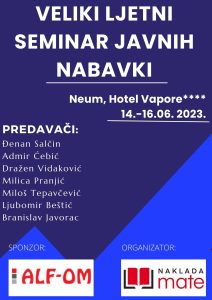 Veliki ljetni seminar javnih nabavki