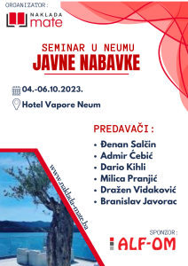 Seminar: JAVNE NABAVKE U NEUMU